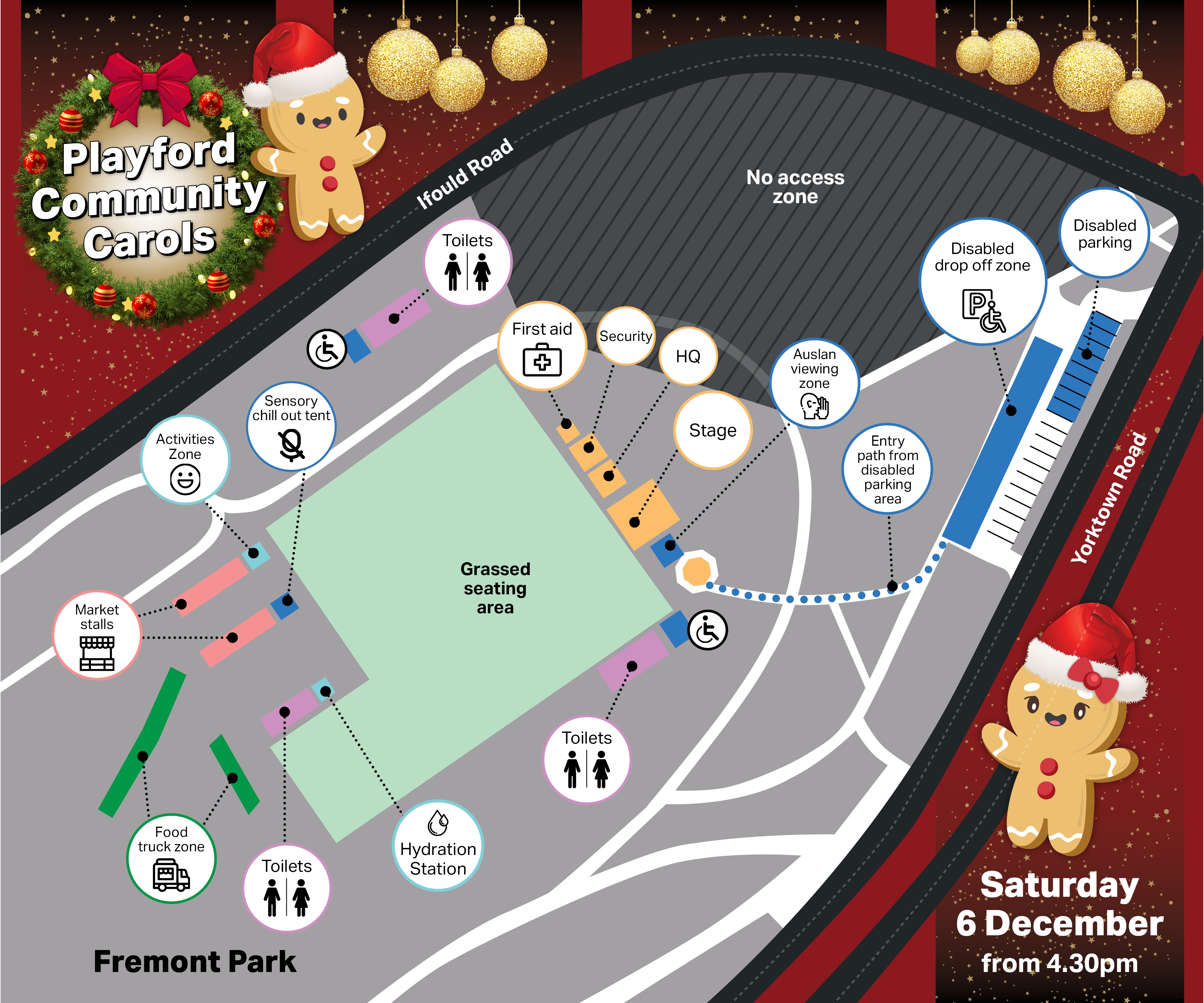 Playford Community Carols 2025 - event map