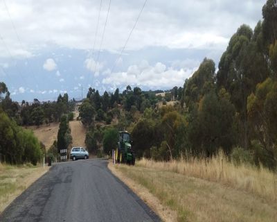 Roadside tractor slashing