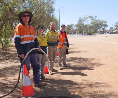 Temporary domestic bulk water collection point