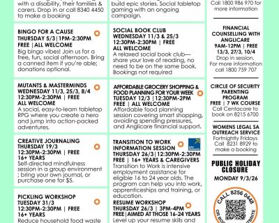 March workshops 2026 ercc