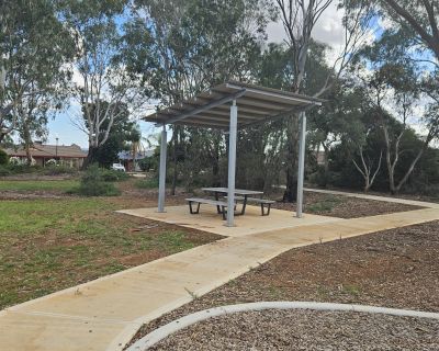 Taunton path and sheltered table 052026