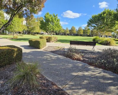Hayfield bench and grass area 052026