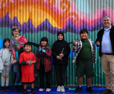 Community mural project brings colour and connection to Virgo Reserve