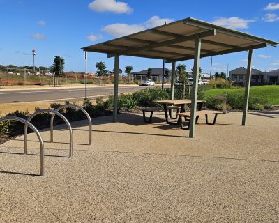 Mallee reserve bike racks and shelter seating 052026