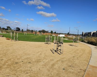 Mallee reserve grass and playground 052026
