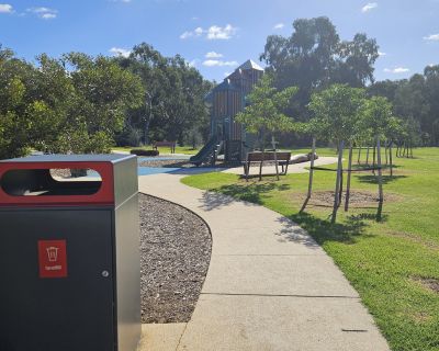Riverview bin and playground