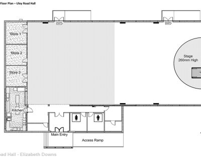 Uley Rd Hall Layout SML