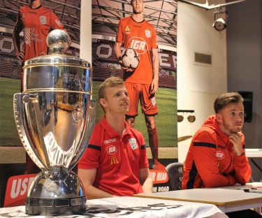 What question ‘megged’ an Adelaide United star at a school visit?