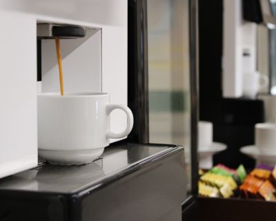 Stretton Centre's coffee machine